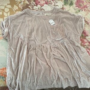 Free People velvet tunic